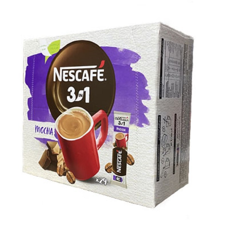کافی میکس نسکافه موکا 3 در 1 بسته 24 عددی