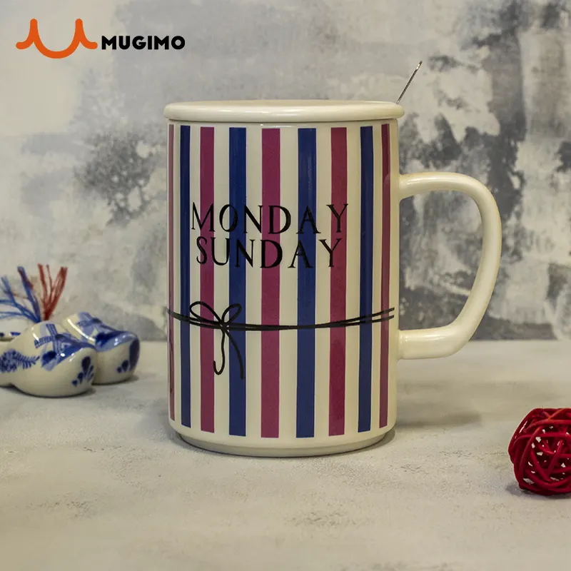 ماگ سرامیکی درب دار طرح راهدار