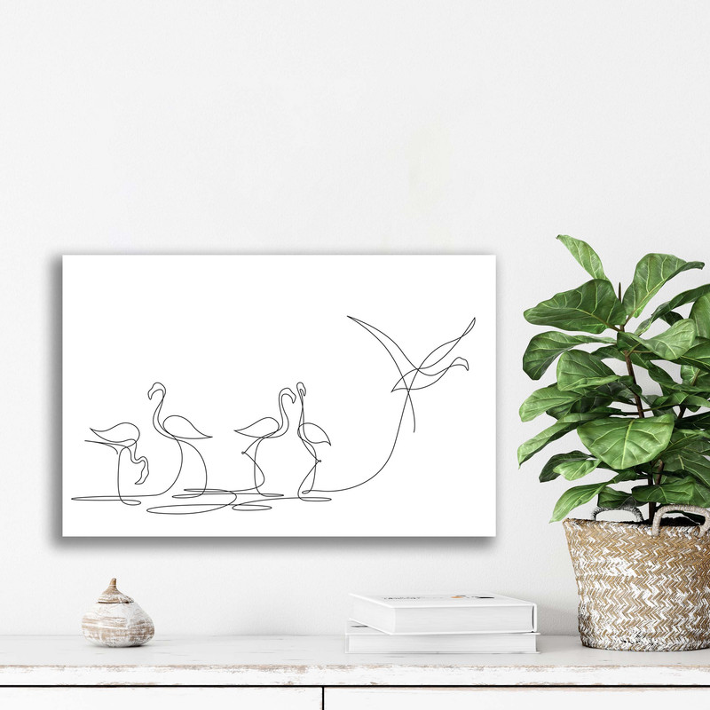 تابلو شاسی دنیای قاب مدل لاین ارت مینیمال | دنیای قاب