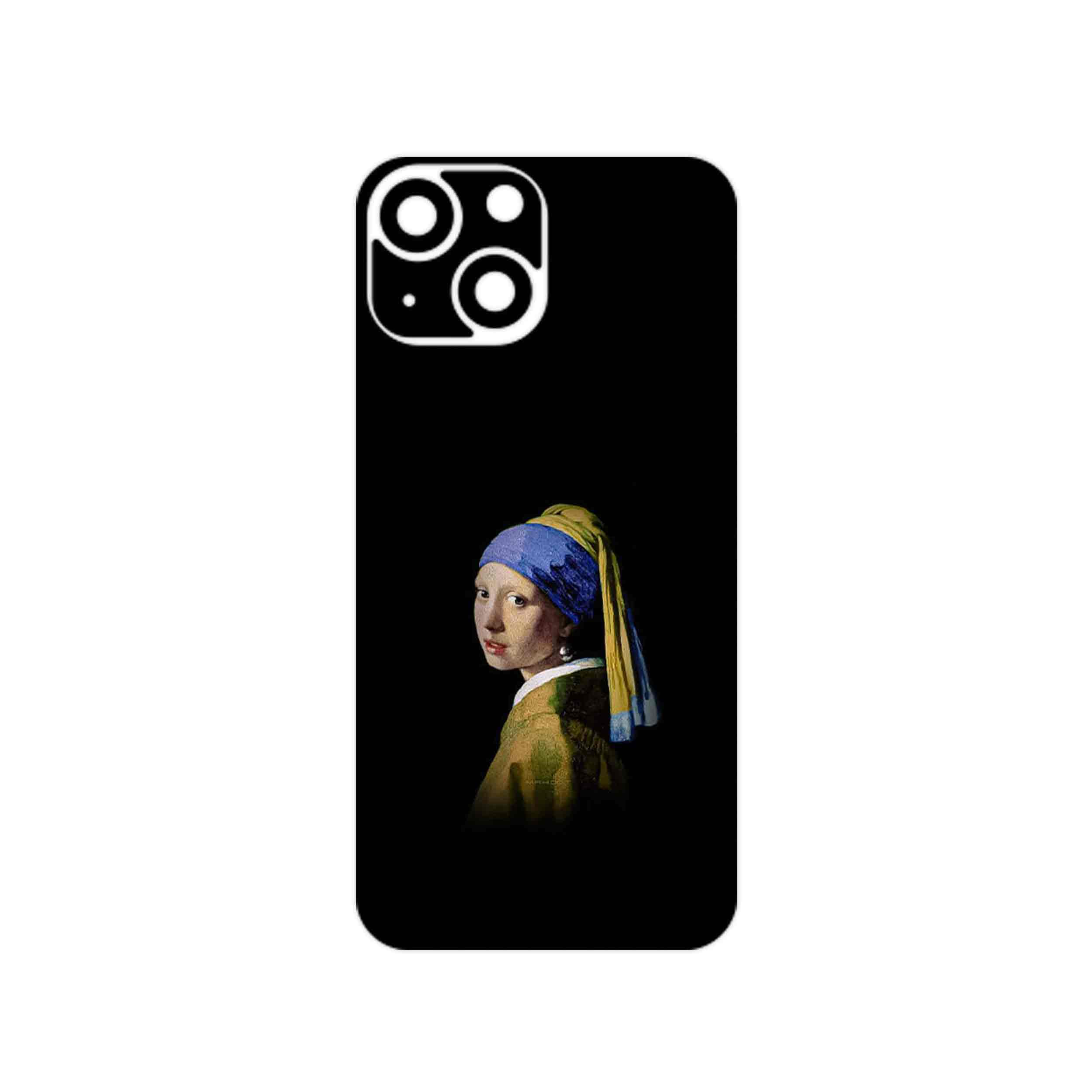 برچسب پوششی ماهوت مدل Girl with a Pearl Earring of Vermeer مناسب برای گوشی موبایل اپل iPhone 13 Mini