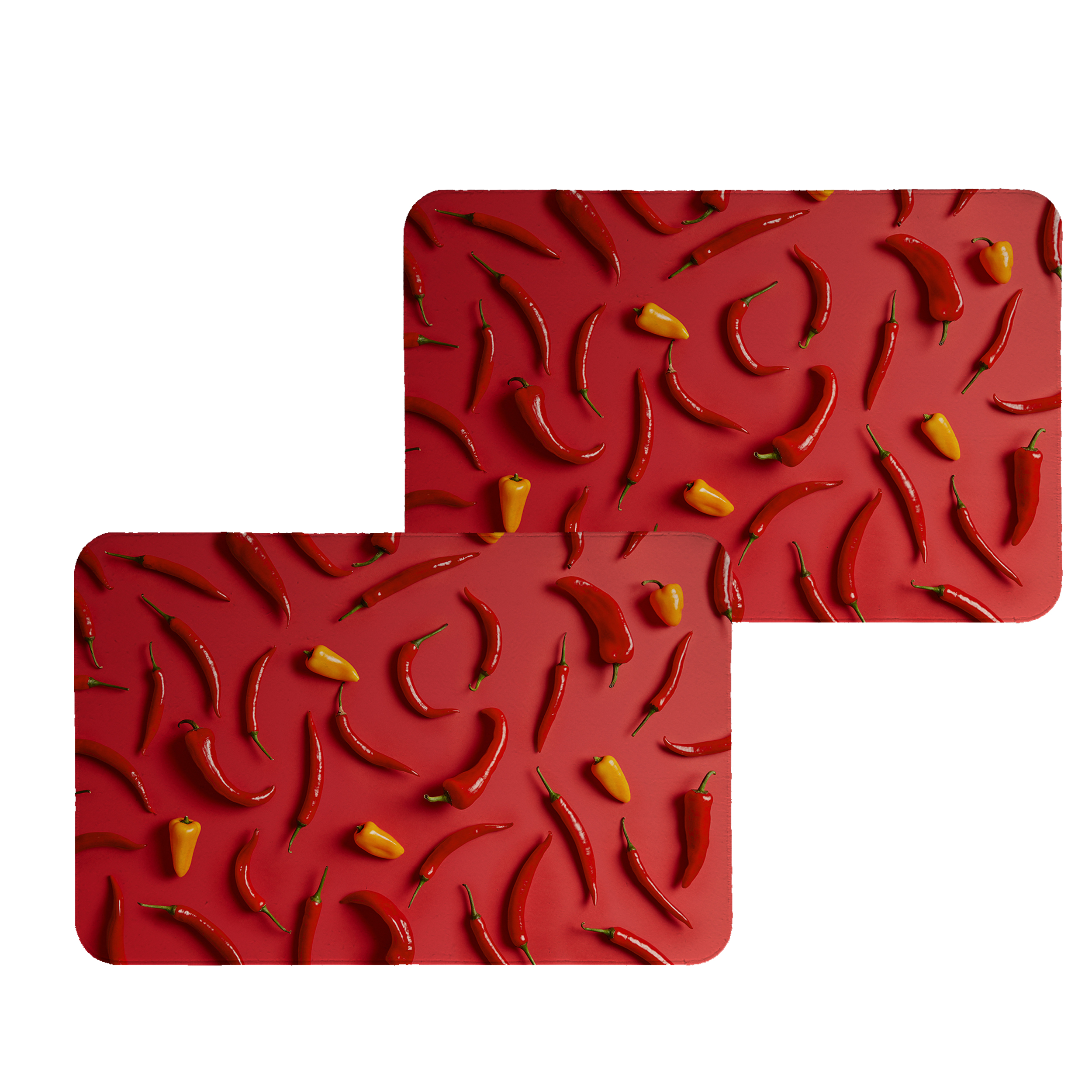 زیربشقابی طرح فلفل کد 8530 مجموعه 2 عددی