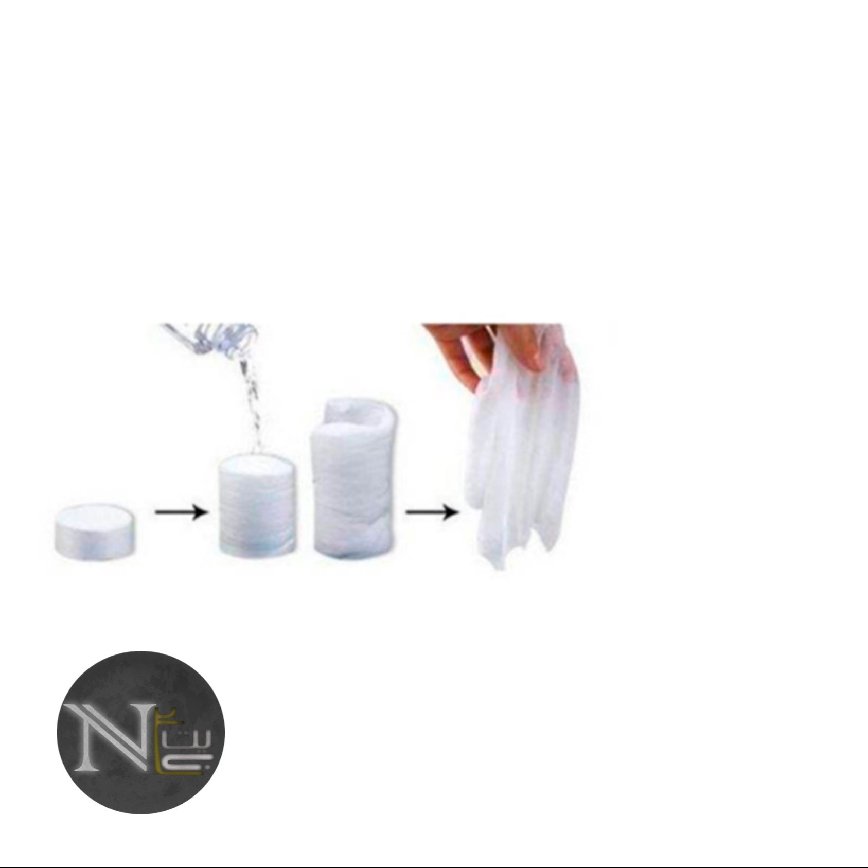 حوله فشرده سفری بسته 5 عددی