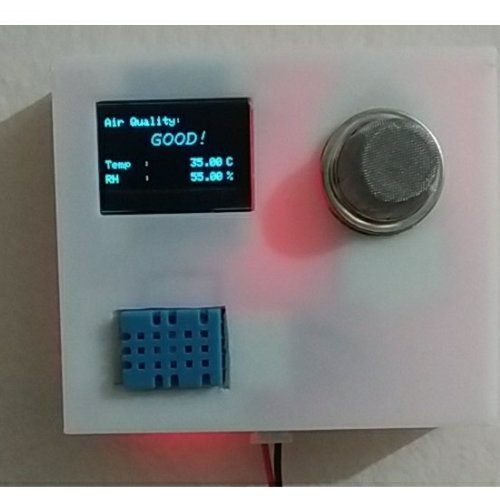 پروژه کامل کیفیت پایش هوا با اردوینو و ال سی دی  و الارم هشدارمناسب جهت انواع پروژه های علمی و اموزشی و حرفه ای