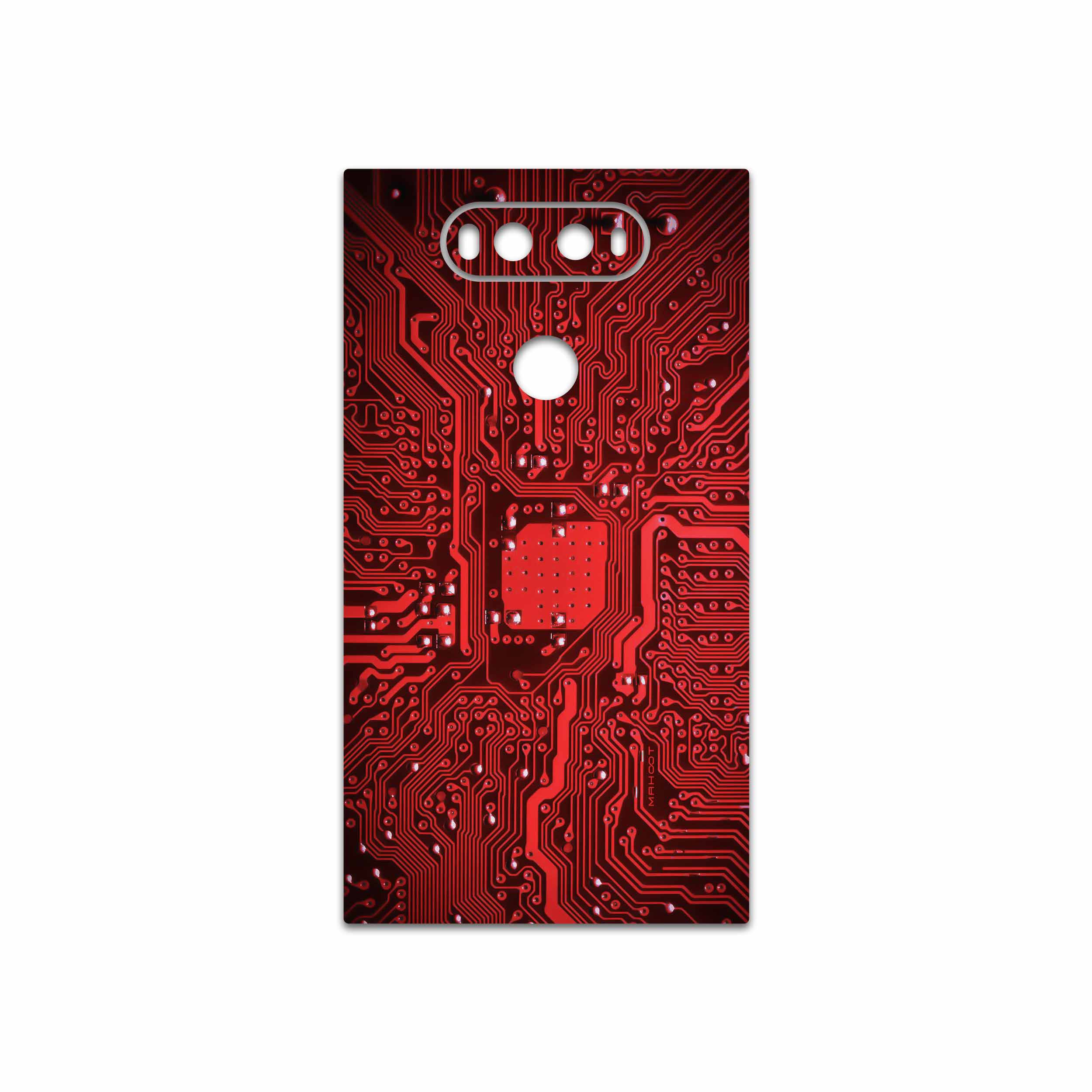 برچسب پوششی ماهوت مدل Red Printed Circuit Board مناسب برای گوشی موبایل ال جی V20