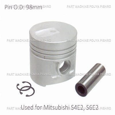 پیستون کامل موتور لیفتراک میتسوبیشی مدل Mitsubishi S4E2, S6E2