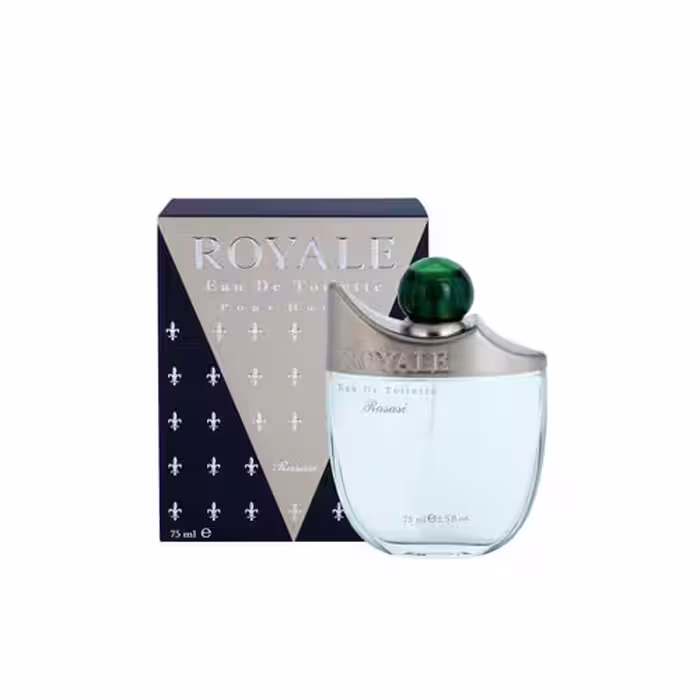 عطر ادکلن ادوپرفیوم مردانه رصاصی رویال سبز (Rasasi Royale Pour Homme) حجم 75 میل