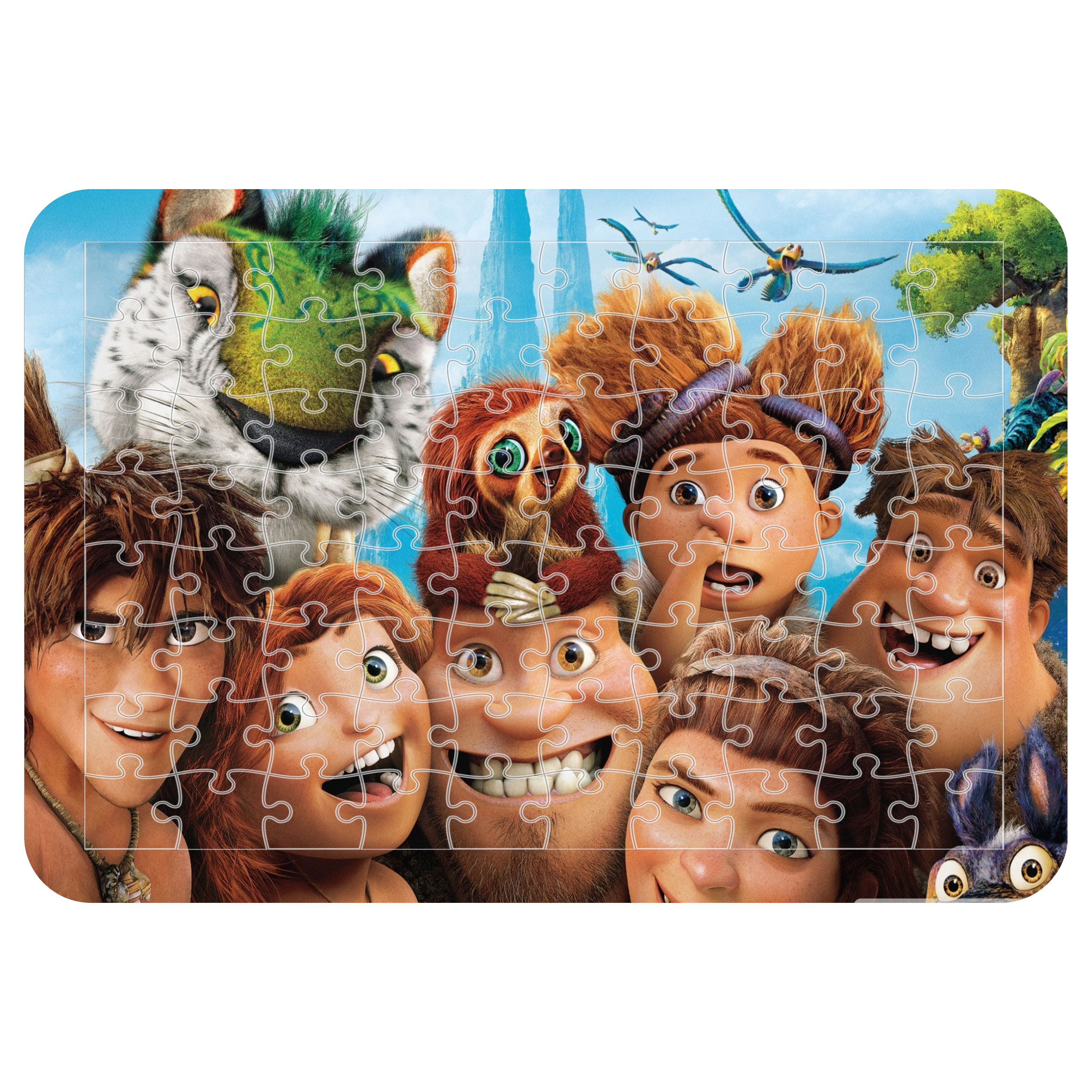 پازل 54 تکه اطلس آبی طرح کارتون غارنشینان  مدل P1822