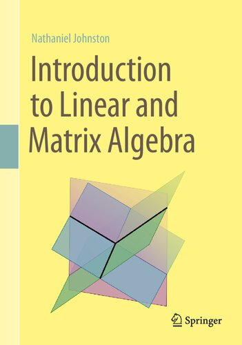 خرید و دانلود نسخه کامل کتاب Introduction to Linear and Matrix Algebra