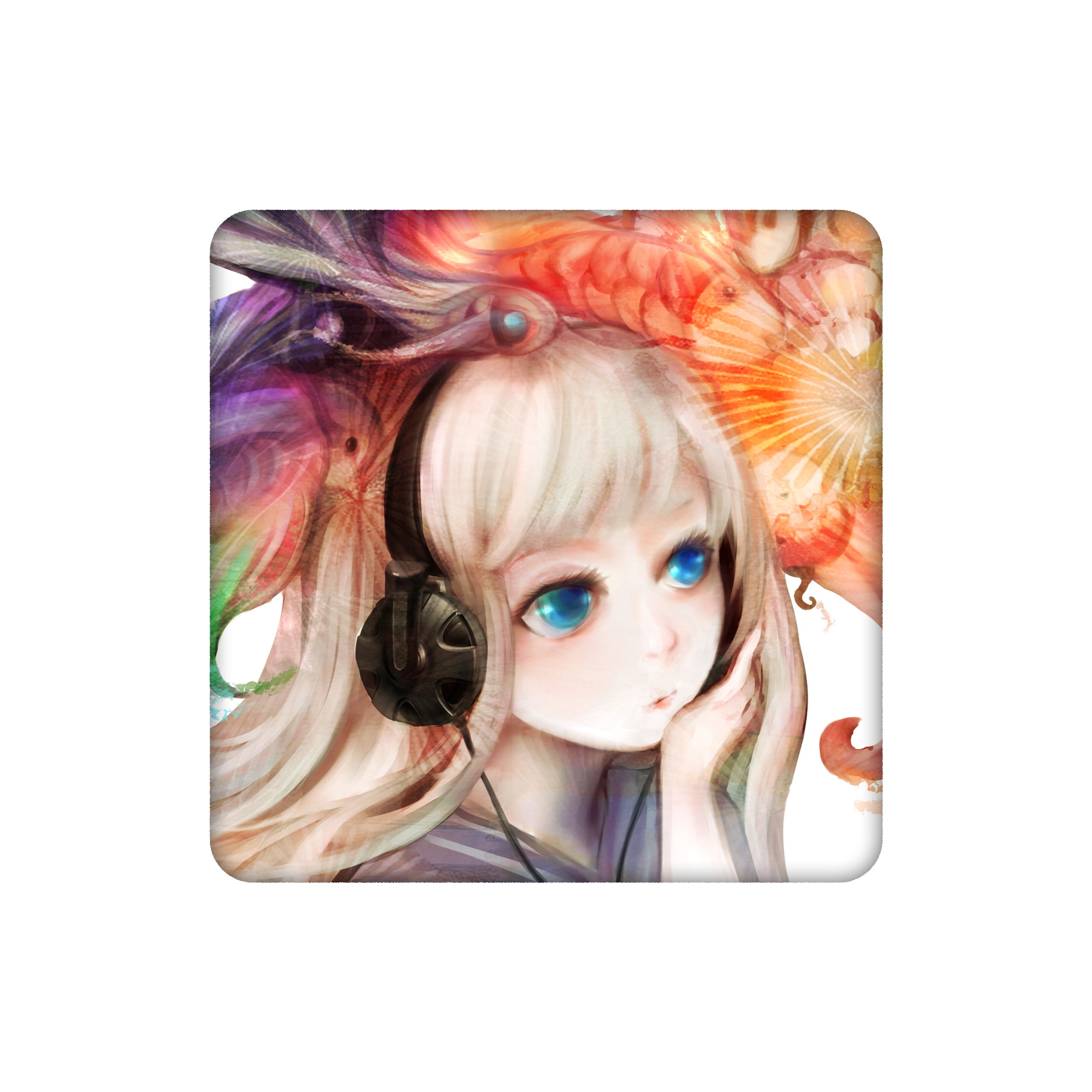 زیرلیوانی طرح انیمه دخترونه کد 5161975