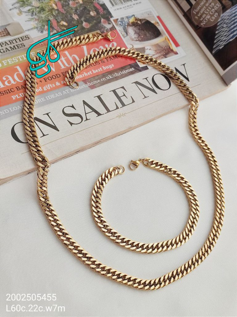 خرید ست گردنبند و دستبند کارتیر رنگ ثابت با کیفیت کد 1815526 - ردگل