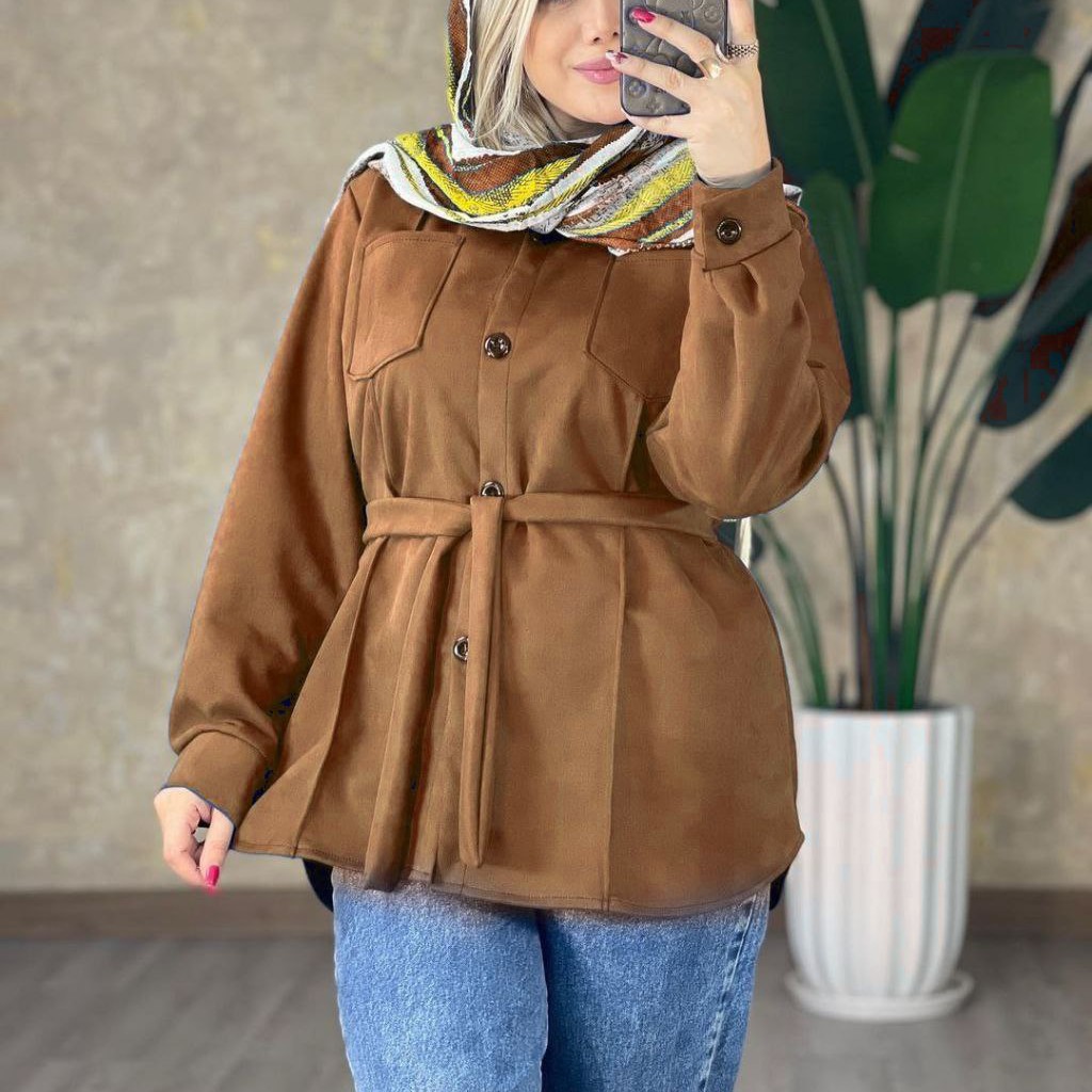 مانتو پاییزه سوییت عروسکی نیلا جنس سوییت ارسال رایگان