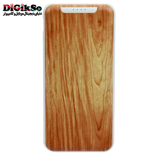 پاور بانک تسکو TSCO TP 842N ظرفیت 10000 میلی آمپر طرح چوب