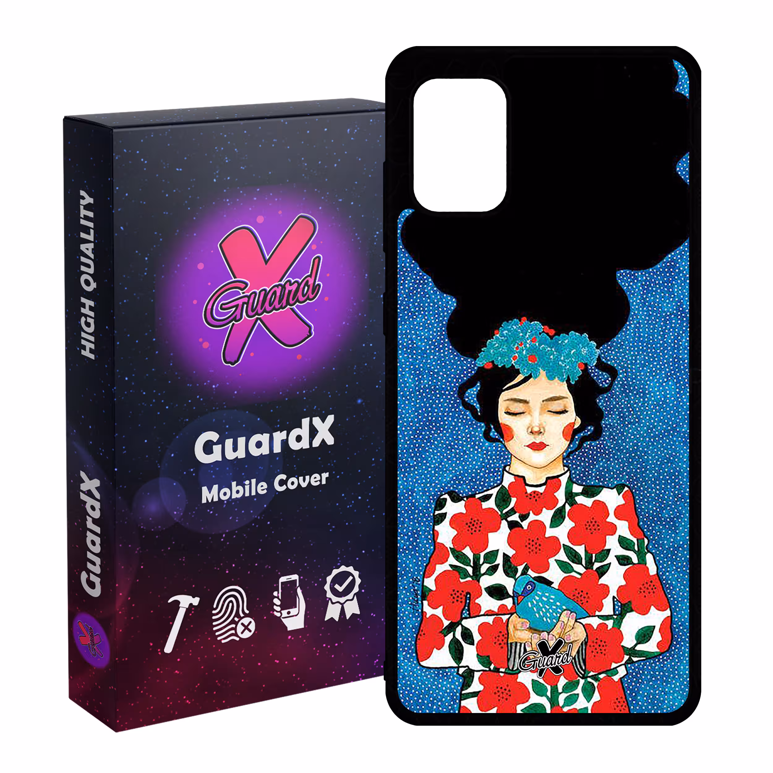کاور گارد ایکس طرح Girl مدل Glass10137 مناسب برای گوشی موبایل سامسونگ Galaxy A31