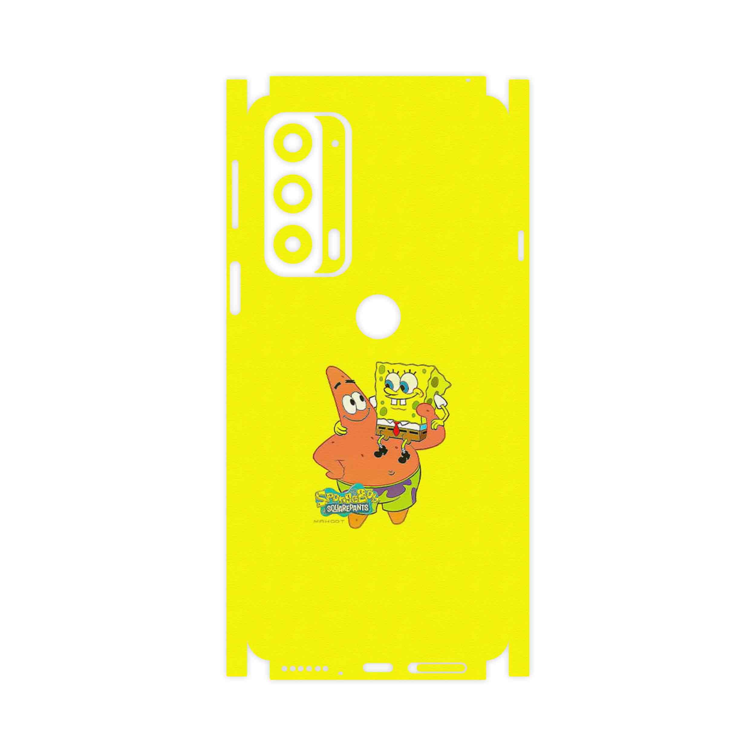 برچسب پوششی ماهوت مدل SpongeBob SquarePants-FullSkin مناسب برای گوشی موبایل موتورولا Edge 20
