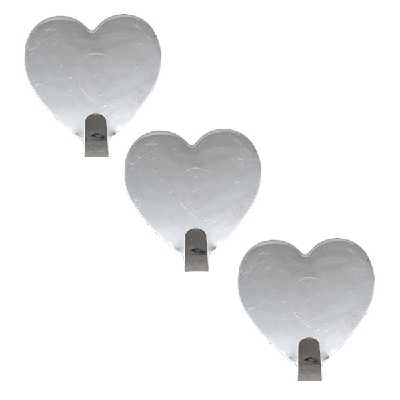 آویز حوله هوک طرح قلب مدل heart 123 بسته 3 عددی