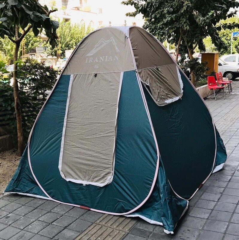 چادر مسافرتی8نفره فنری مدل برنو سفارشی  کیفیت بالا دوخت زیبا و رنگبندی کد C622