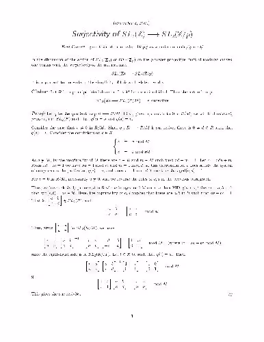 خرید و دانلود نسخه کامل کتاب Surjectivity of SL 2(Z)->SL 2(Z/p)