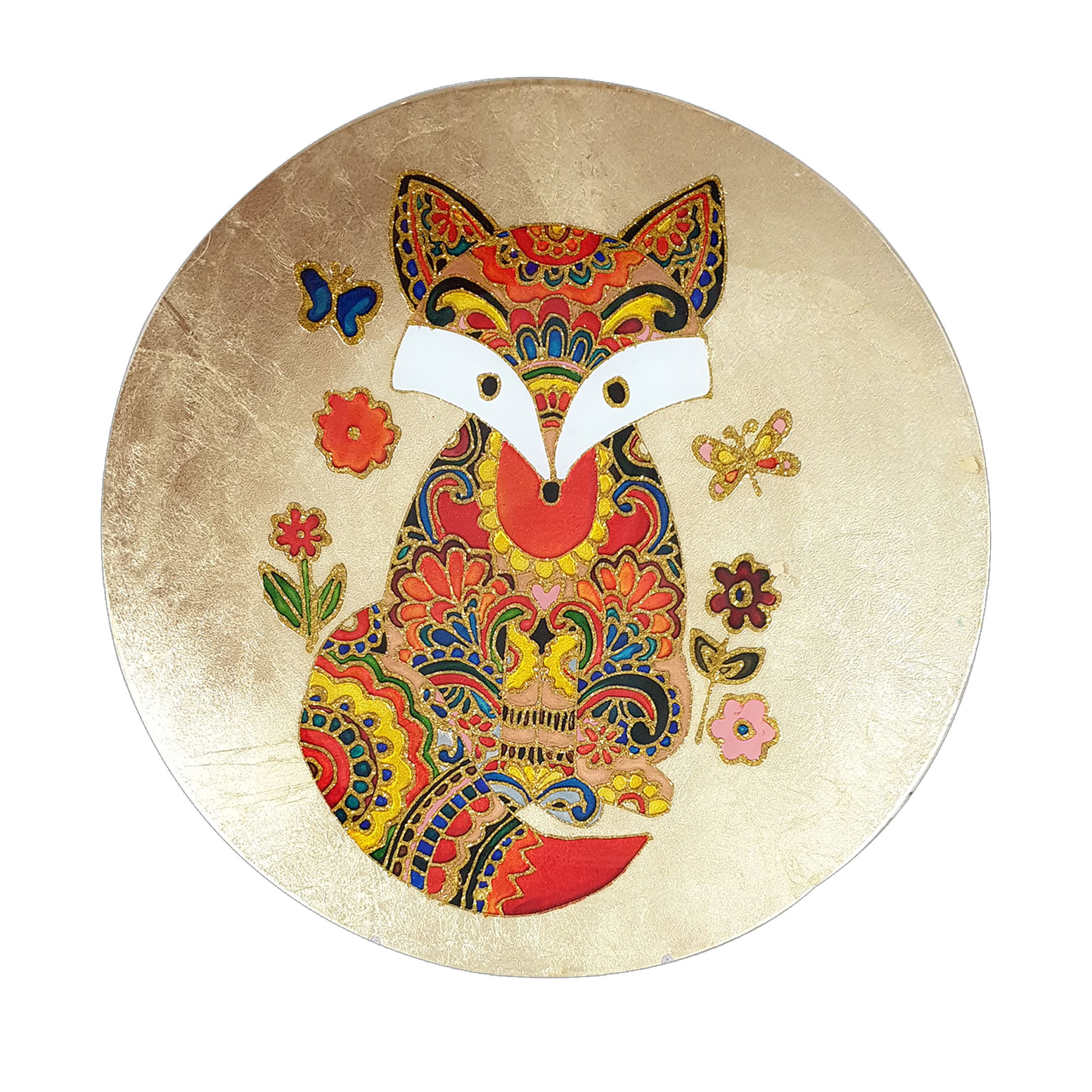 بشقاب دیوارکوب ویترای طرح روباه