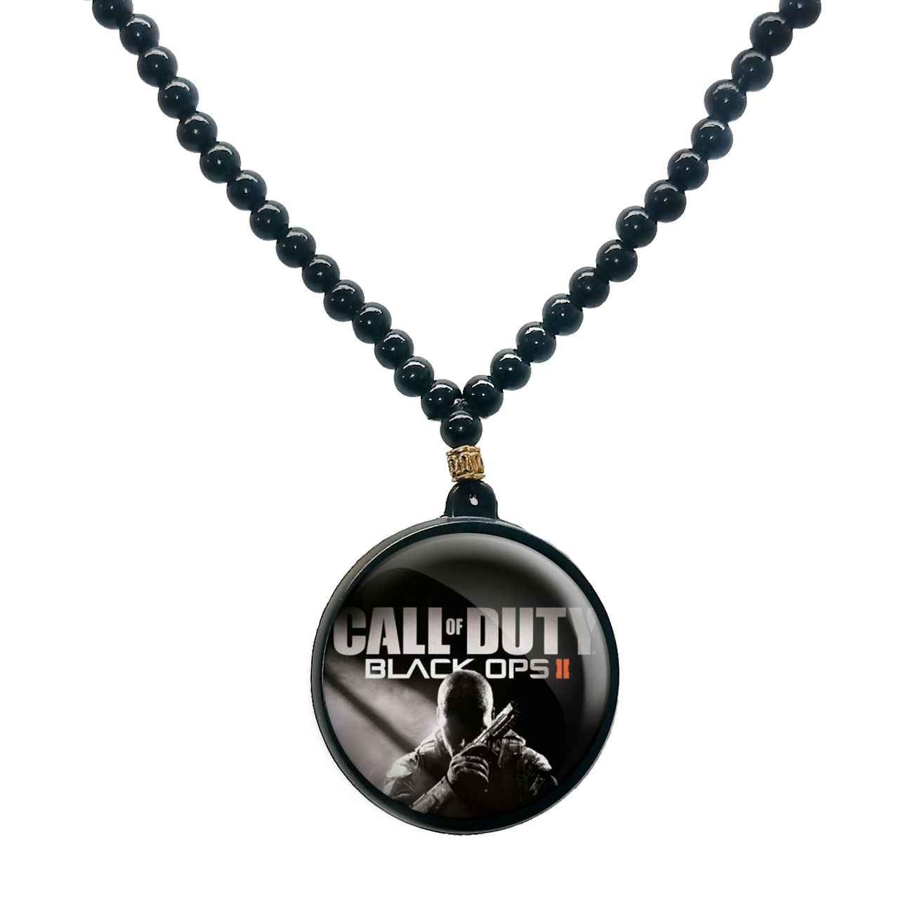 گردنبند پرمانه طرح call of duty کد pmd.7623 مدل دو طرفه