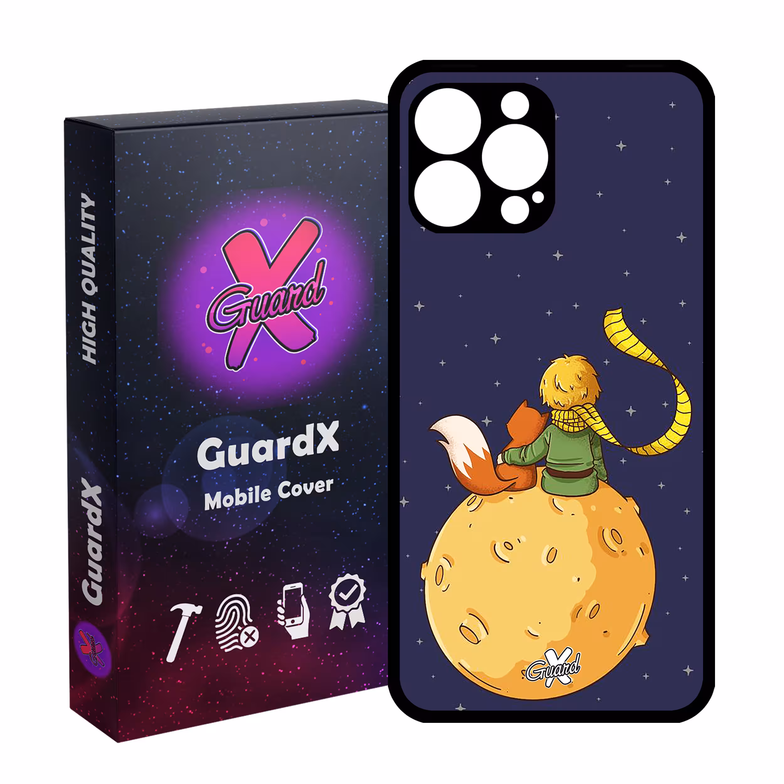 کاور گارد ایکس طرح Little Prince مدل Glass10003 مناسب برای گوشی موبایل اپل iPhone 13 Pro Max