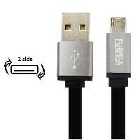 کابل دو طرفه Micro USB کی نت پلاس مدل KP-C3002 به طول 1.2 متر