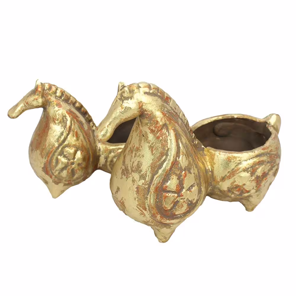 گلدان دکوری مدل اسب مجموعه 2 عددی