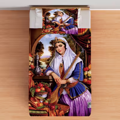 سرویس ملحفه رنس مدل B2-10327 یک نفره 2 تکه