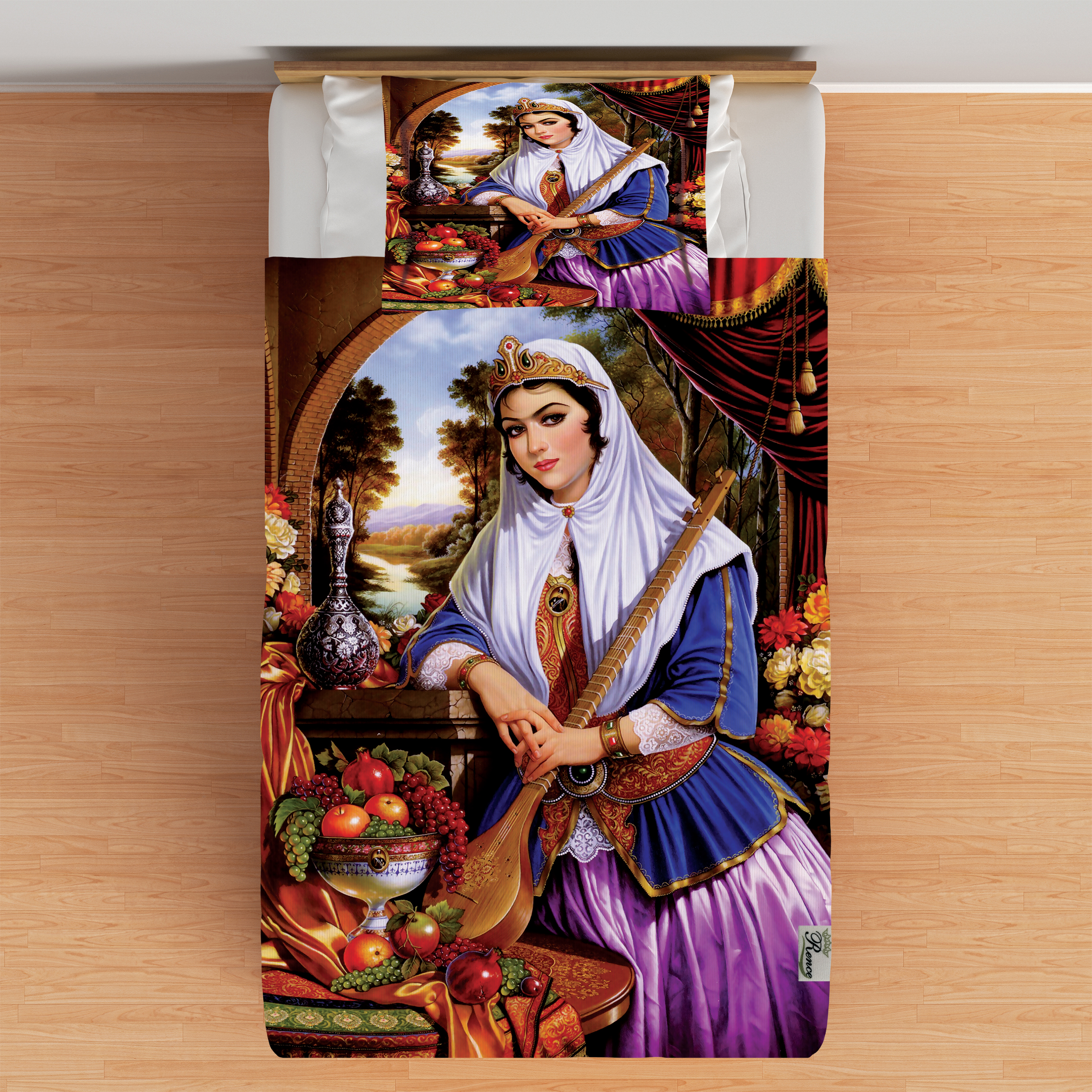 سرویس ملحفه رنس مدل B2-10327 یک نفره 2 تکه