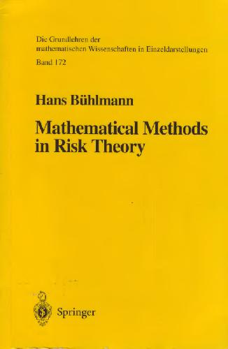 خرید و دانلود نسخه کامل کتاب Mathematical Methods in Risk Theory