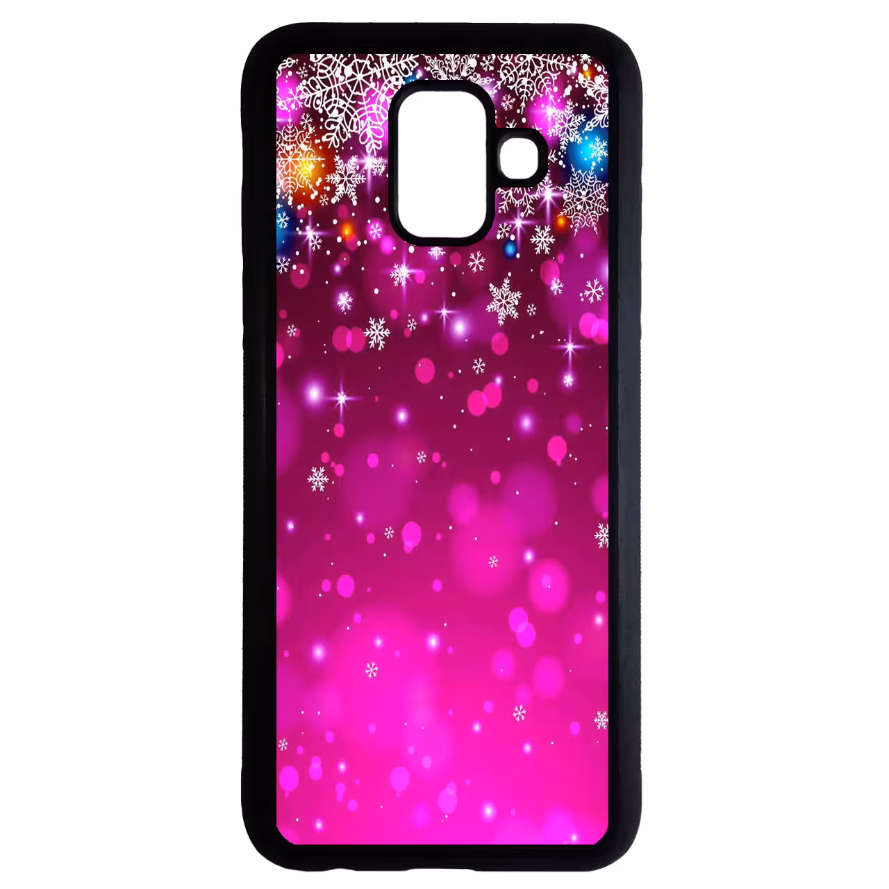 کاور طرح برف بنفش کد 9585 مناسب برای گوشی موبایل سامسونگ galaxy j6 2018