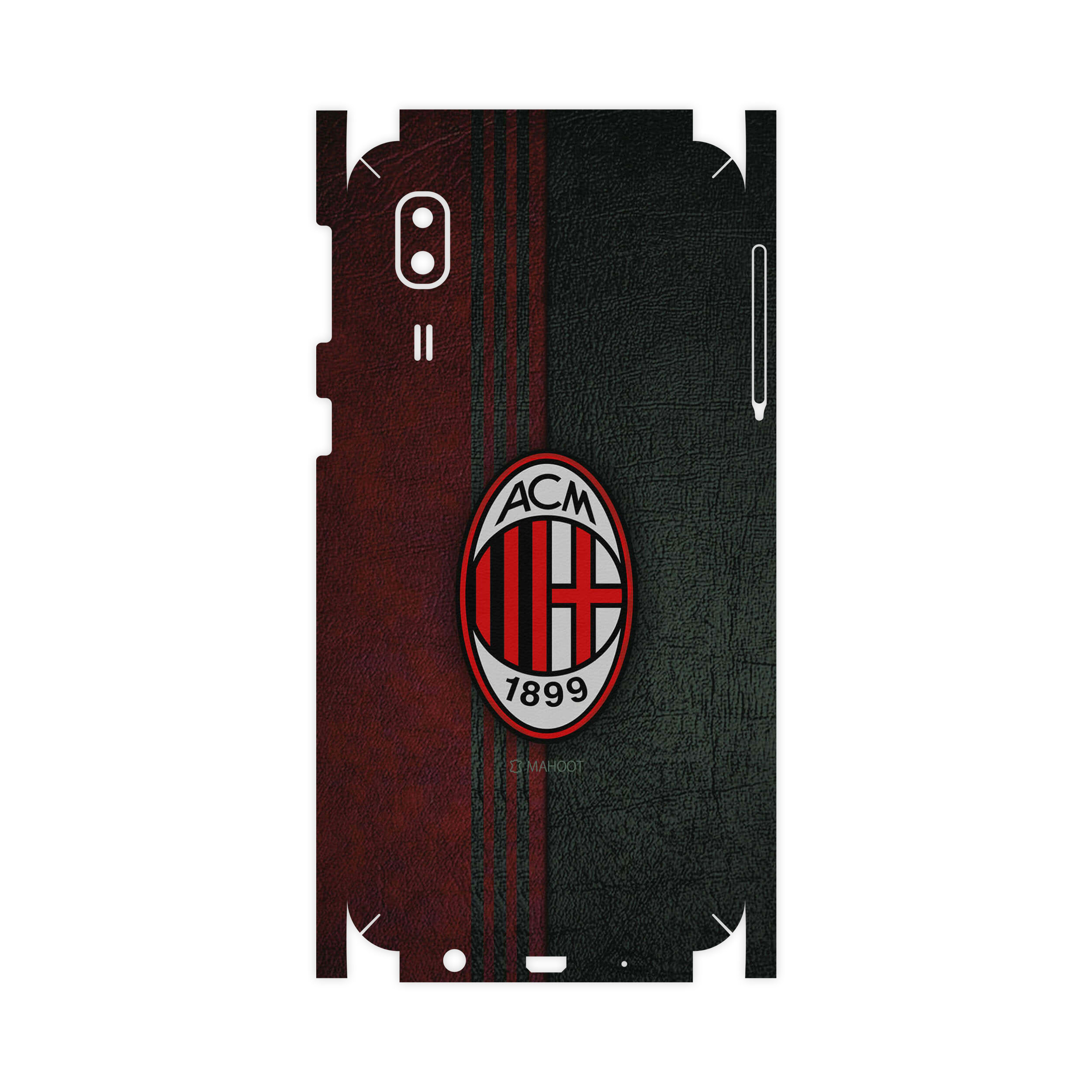 برچسب پوششی ماهوت مدل AC-Milan-FC-FullSkin مناسب برای گوشی موبایل سامسونگ Galaxy A2 Core
