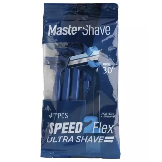 مسترشیو خود تراش 2 تیغه 4 عددی با سری متحرک مدل SPEED 2 FLEX