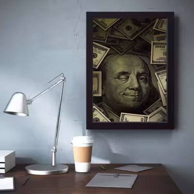 تابلو مدل دلار George Washington کدS0110-b
