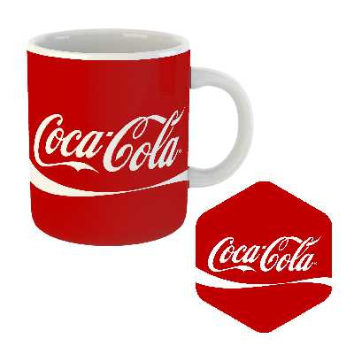 ماگ مدل نوشابه کد MU-79 به همراه زیر لیوانی 