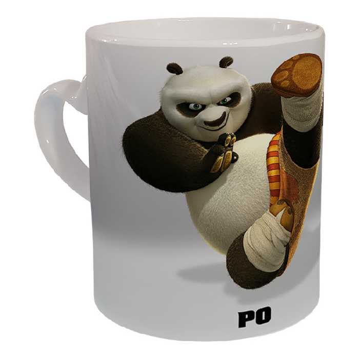 ماگ مدل دسته قلبی طرح پاندا کنگ فو کار کد 35