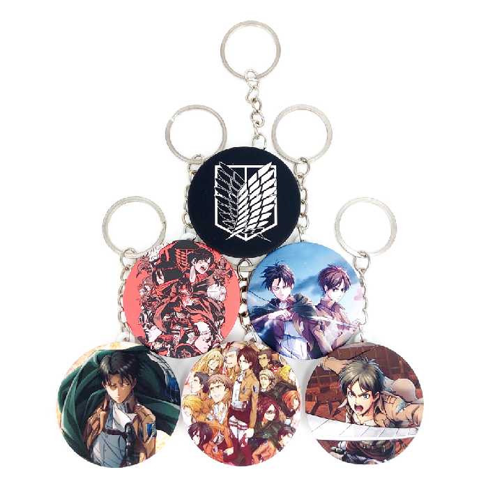 جاکلیدی خندالو مدل انیمه اتک آن تایتان کد 322B مجموعه 6 عددی