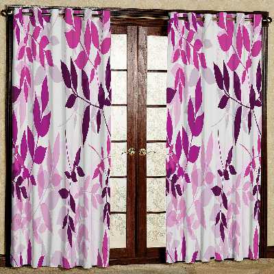 پرده مدل برگ هازان پانچی کد 2192 سایز 140x200 سانتی متر