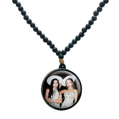 گردنبند پرمانه طرح تو ایس کد pmd.19697 مدل دو طرفه