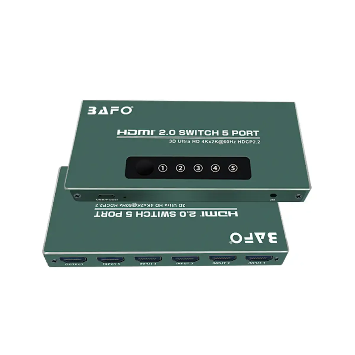 ارسال فوری   ضمانت اصالت کالا   سوئیچ 5 پورت HDMI 2.0 بافو BF-178