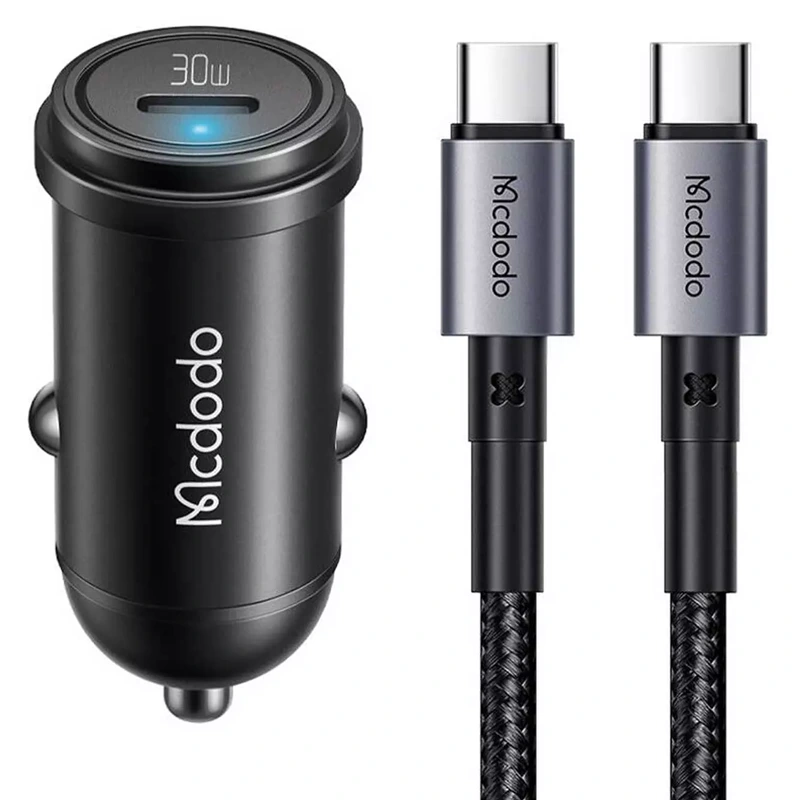 شارژر فندکی 30 وات PD به همراه کابل دو سر Type-c مک دودو مدل Mcdodo CC-749 (نسخه اورجینال)