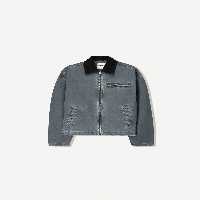 کت مشکی مردانه ژاکت یقه کنتراست اورجینال Bershka