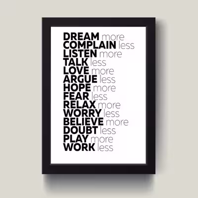 تابلو مدل انگیزشی Dream more کد G14-23
