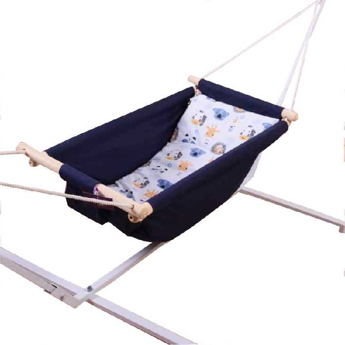 گهواره سنتی پایه دار بانوچ طرح شیر آنیا Aniya