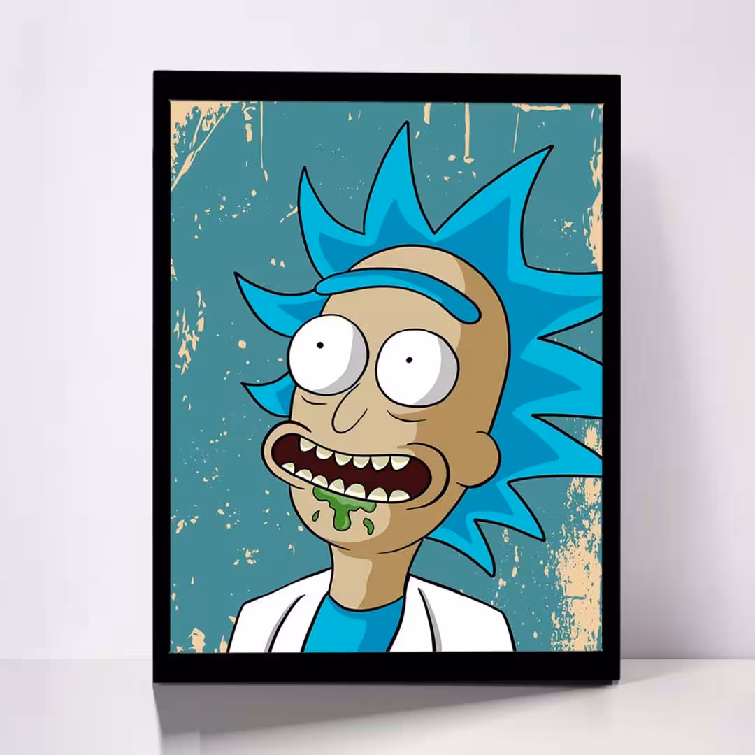 تابلو مدل Rick &amp; Morty کد F-1070