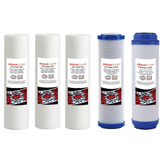 فیلتر دستگاه تصفیه کننده آب مدل REFILL - AC7G مجموعه 7 عددی