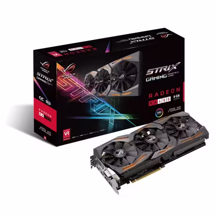 کارت گرافیک ایسوس ROG STRIX-RX480-O8G-GAMING