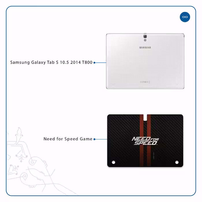 برچسب پوششی ماهوت مدل Need-for-Speed-Game مناسب برای تبلت سامسونگ Galaxy Tab S 10.5 2014 T800