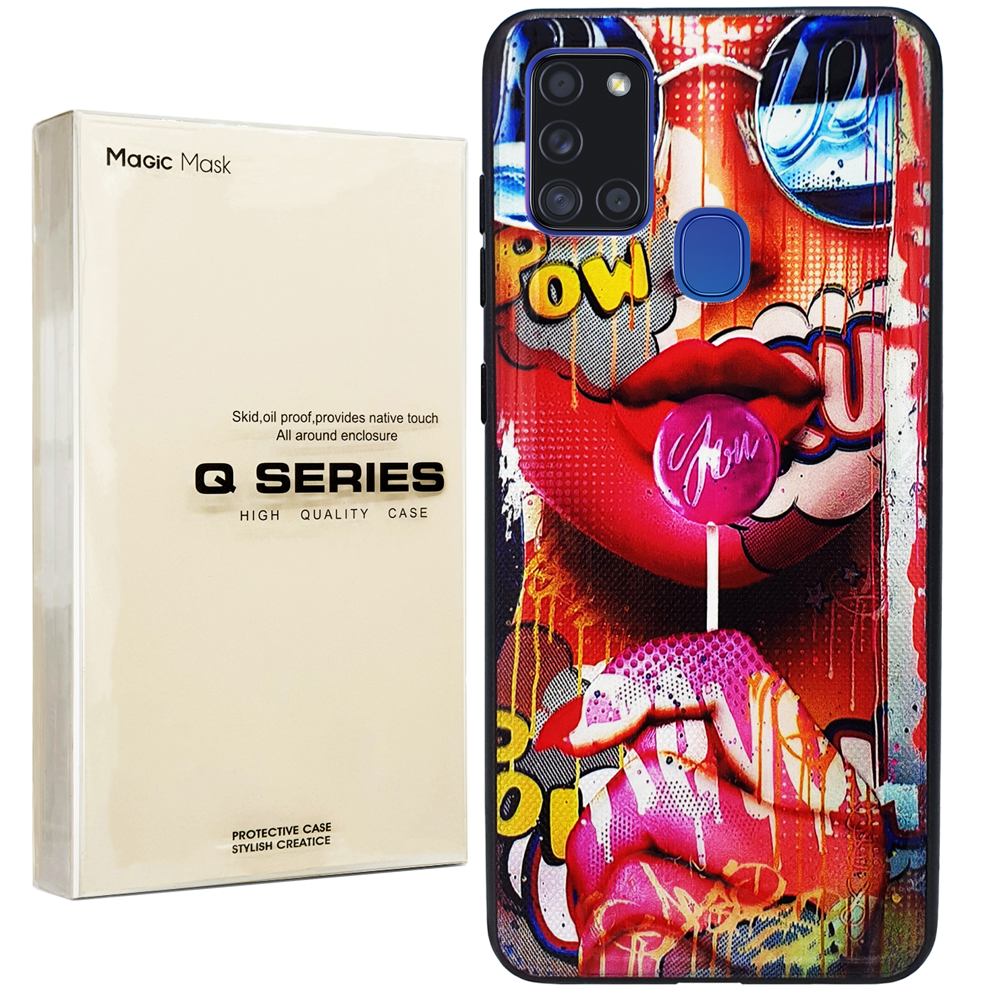 کاور مجیک مسک مدل full colour مناسب برای گوشی موبایل سامسونگ Galaxy A21S