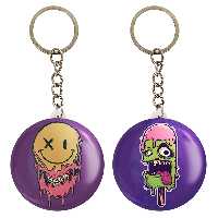 جاکلیدی خندالو مدل ایموجی و بستنی زامبی کد 15121514 مجموعه 2 عددی