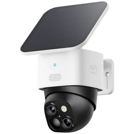 دوربین مداربسته یوفی مدل Eufy SoloCam S340 Wireless Outdoor Security Camera with Dual Lens and Solar Panel